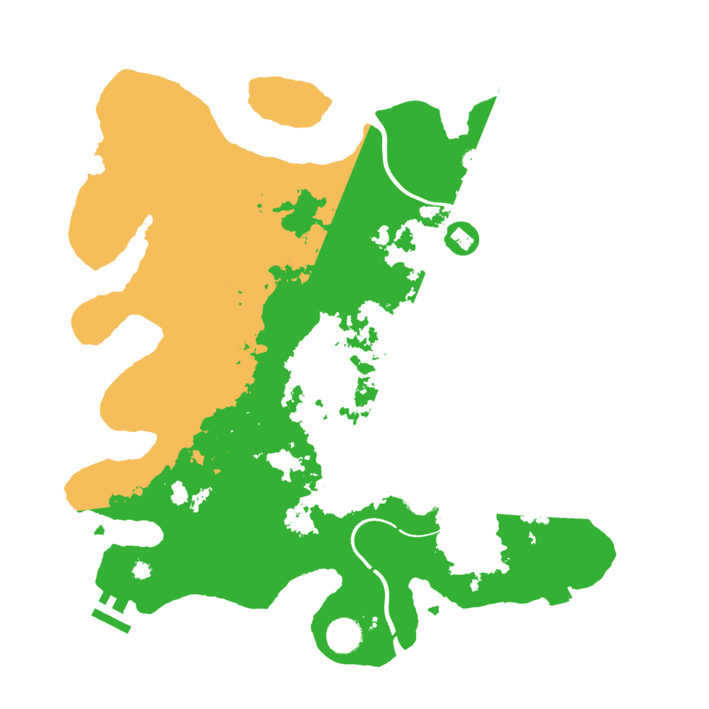 Biome Rust Map: Procedural Map, Size: 3500, Seed: 2120992099