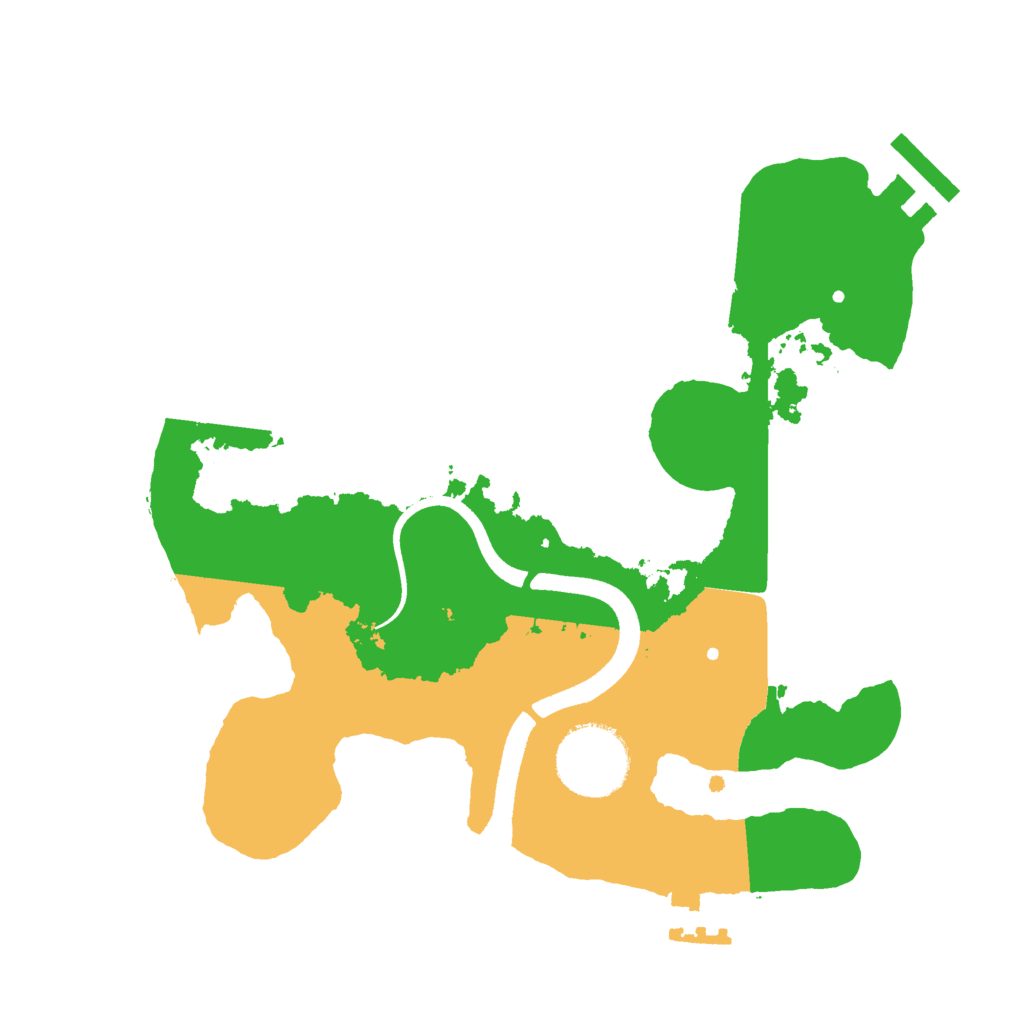 Biome Rust Map: Procedural Map, Size: 2500, Seed: 1881583231