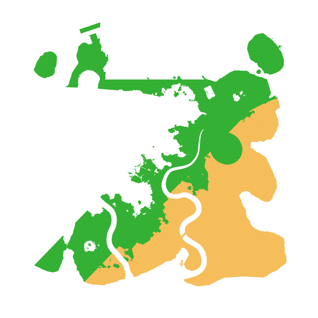 Biome Rust Map: Procedural Map, Size: 2800, Seed: 1244260524