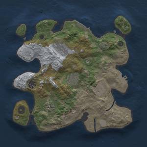 Thumbnail Rust Map: Procedural Map, Size: 2800, Seed: 1244260524, 13 Monuments