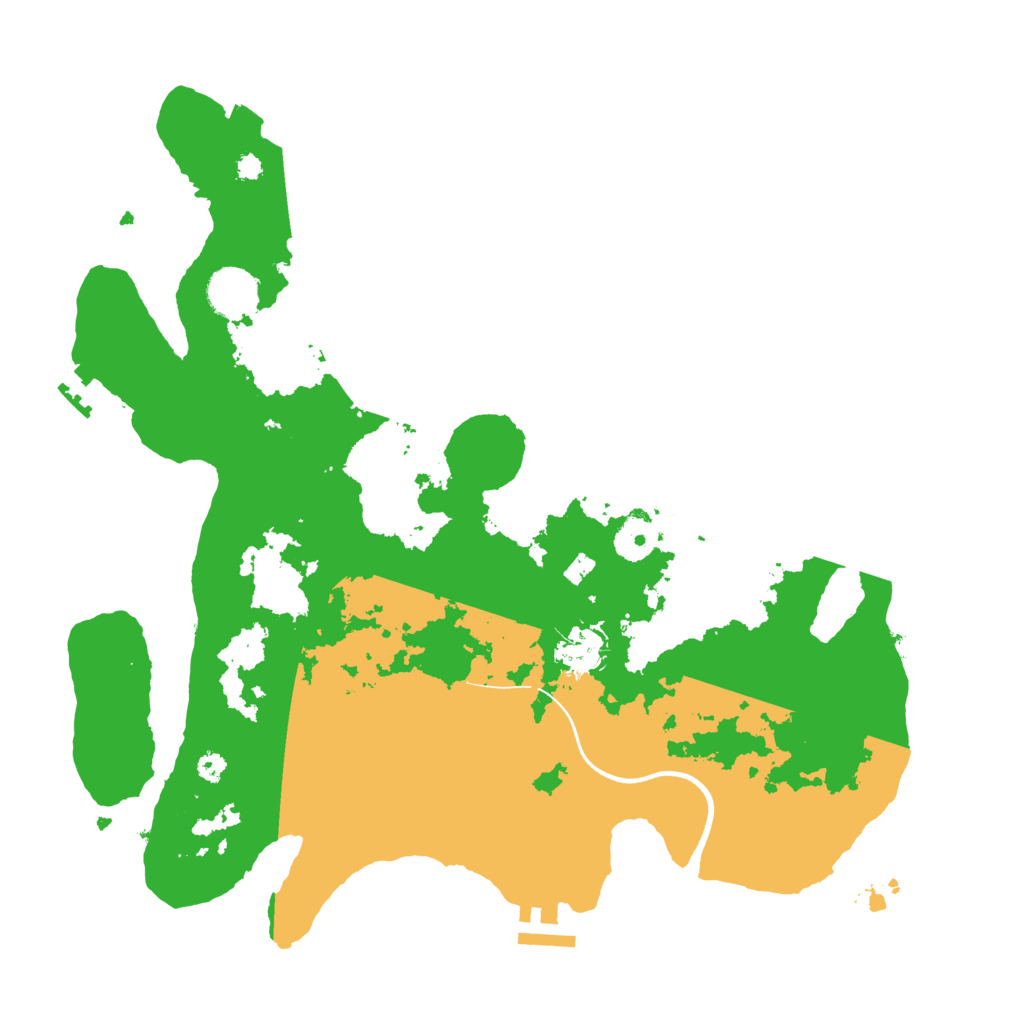 Biome Rust Map: Procedural Map, Size: 3600, Seed: 35618566