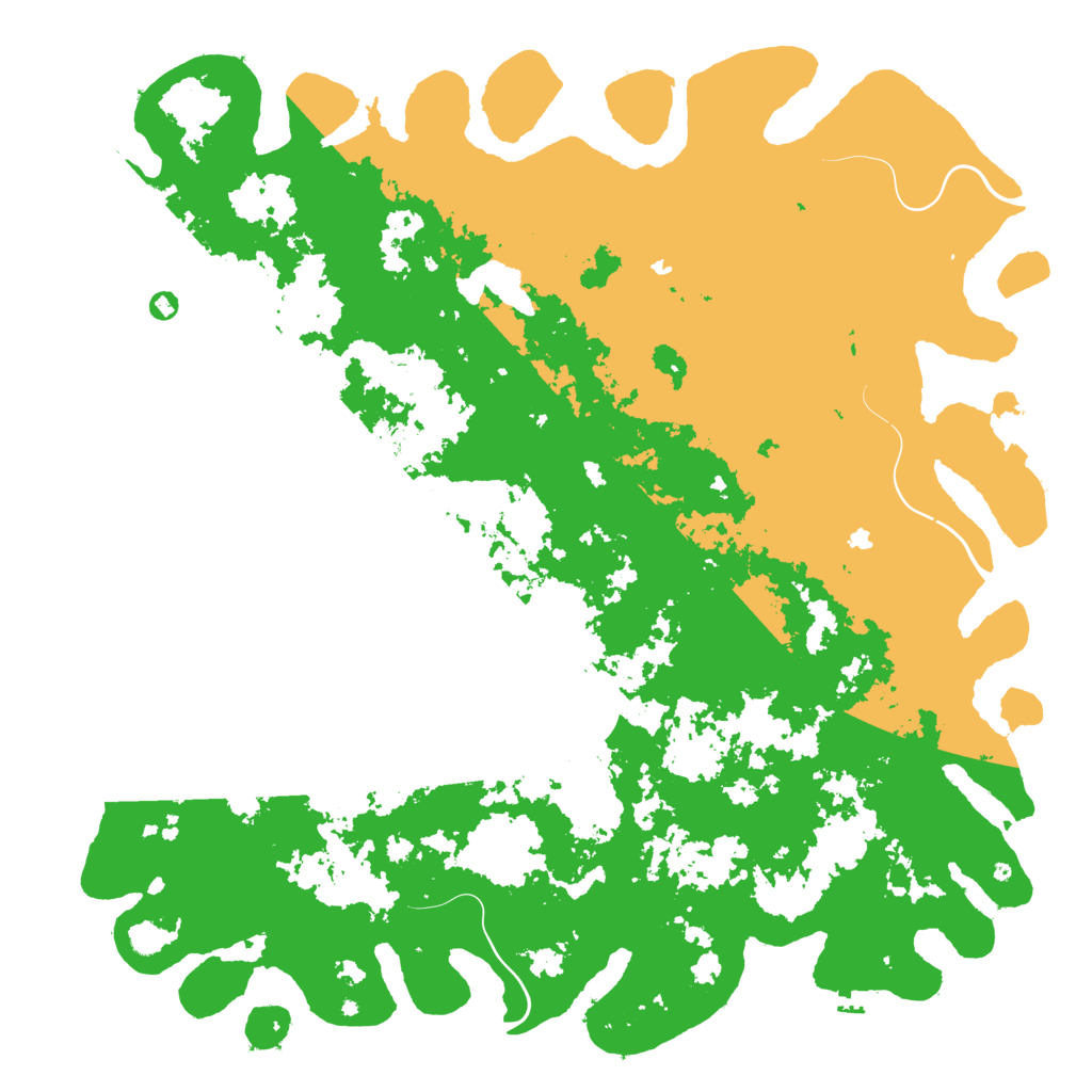 Biome Rust Map: Procedural Map, Size: 6000, Seed: 155949622