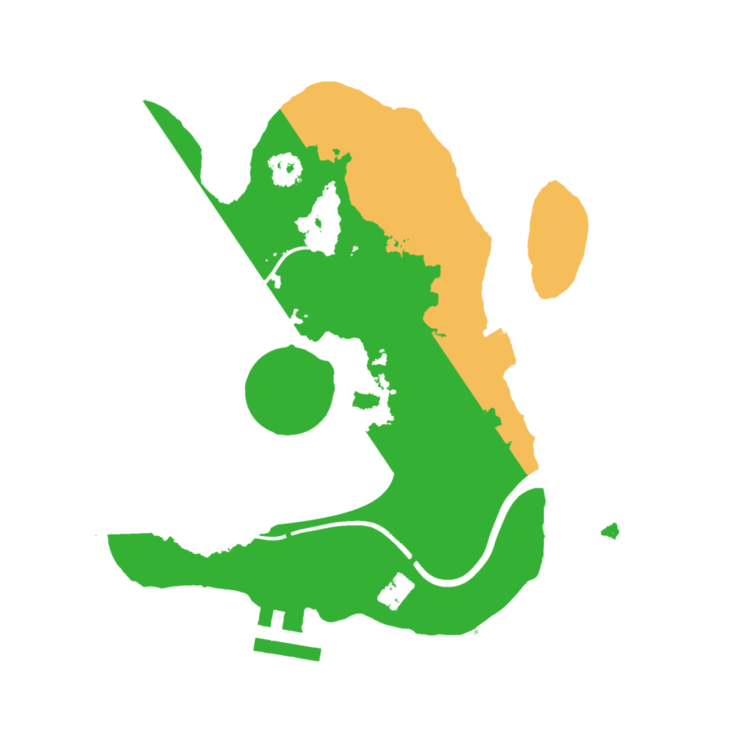 Biome Rust Map: Procedural Map, Size: 2200, Seed: 2102081545