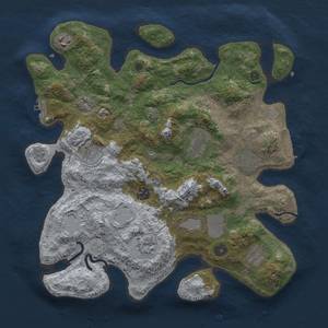 Thumbnail Rust Map: Procedural Map, Size: 3700, Seed: 6666, 17 Monuments