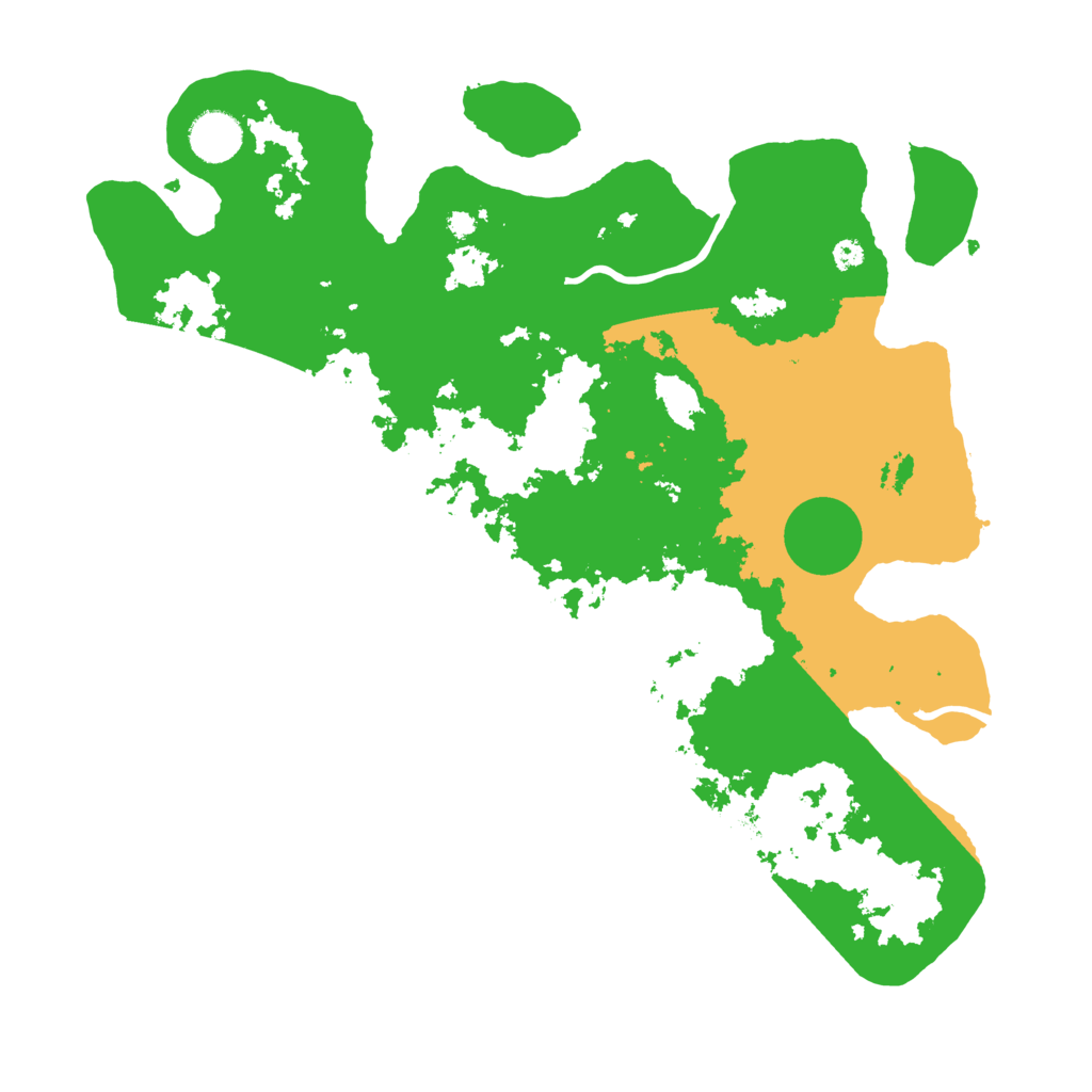 Biome Rust Map: Procedural Map, Size: 3700, Seed: 6666