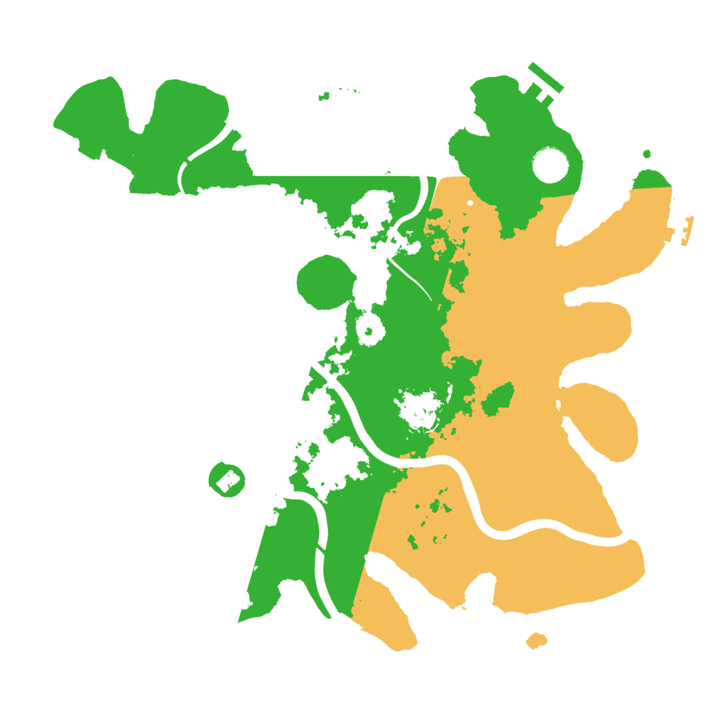 Biome Rust Map: Procedural Map, Size: 3500, Seed: 994257287