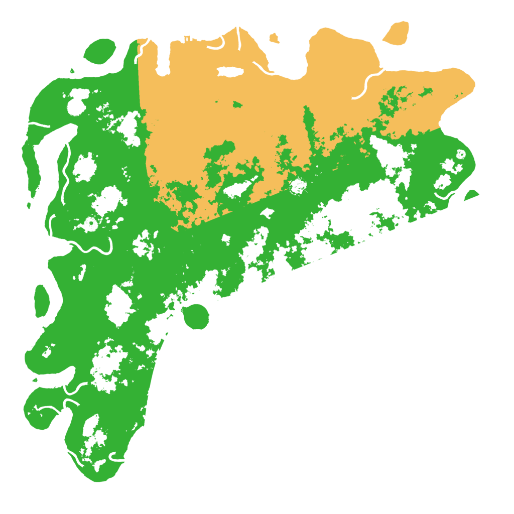 Biome Rust Map: Procedural Map, Size: 5500, Seed: 100068964