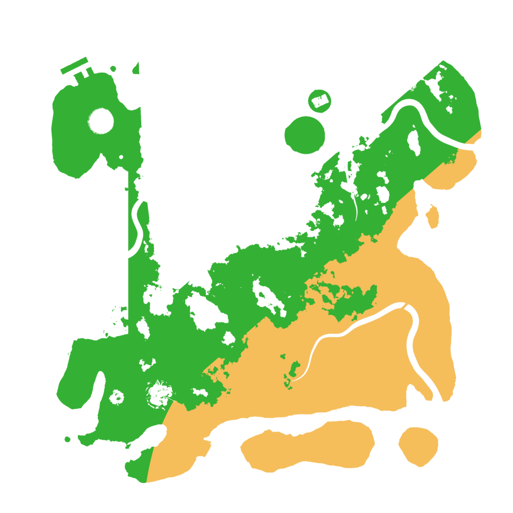 Biome Rust Map: Procedural Map, Size: 3600, Seed: 35197257