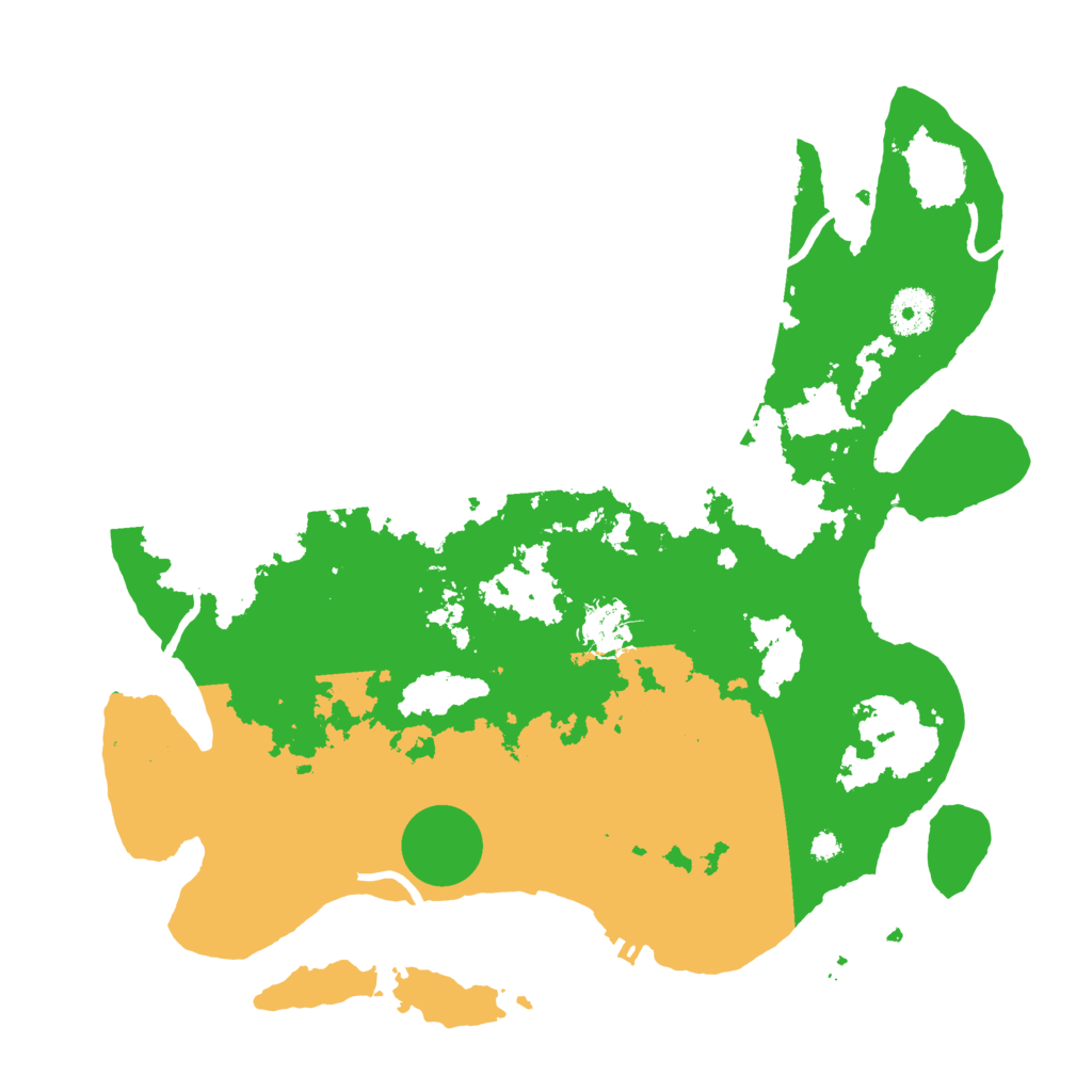 Biome Rust Map: Procedural Map, Size: 3550, Seed: 96101407