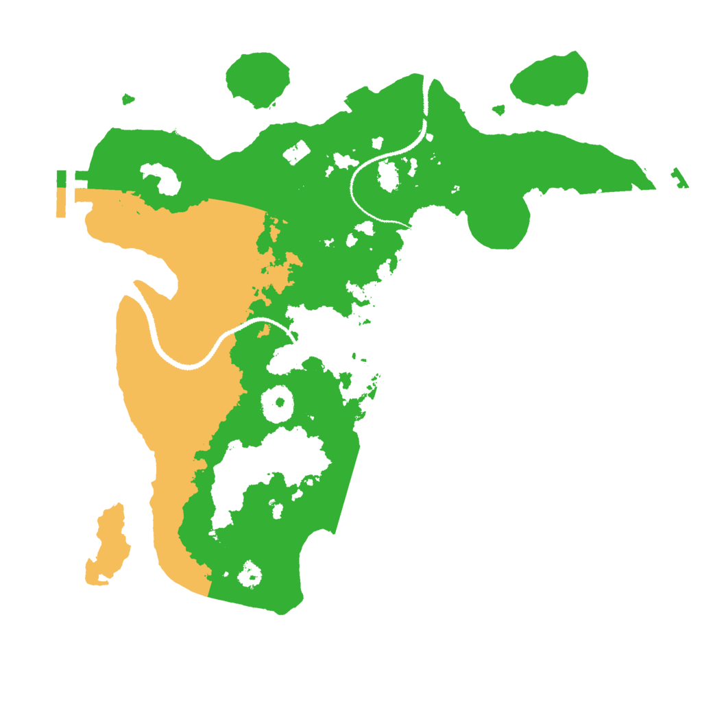 Biome Rust Map: Procedural Map, Size: 3000, Seed: 12968