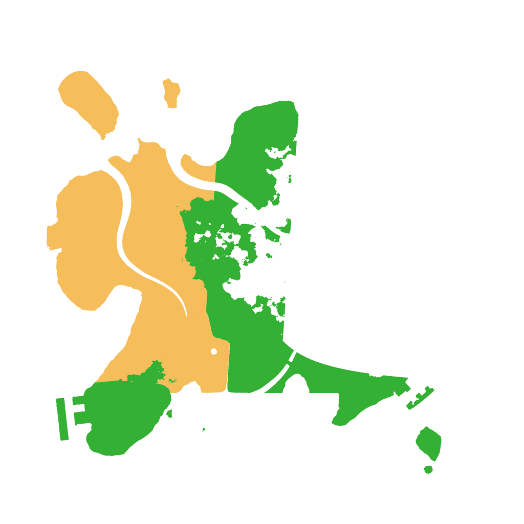 Biome Rust Map: Procedural Map, Size: 2500, Seed: 1289714537