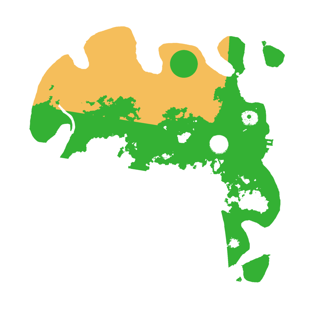 Biome Rust Map: Procedural Map, Size: 3000, Seed: 14618