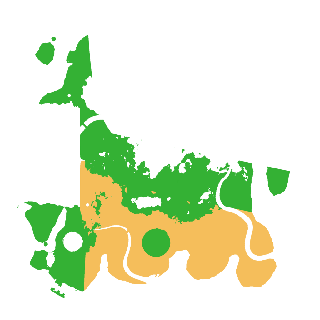 Biome Rust Map: Procedural Map, Size: 3000, Seed: 21246