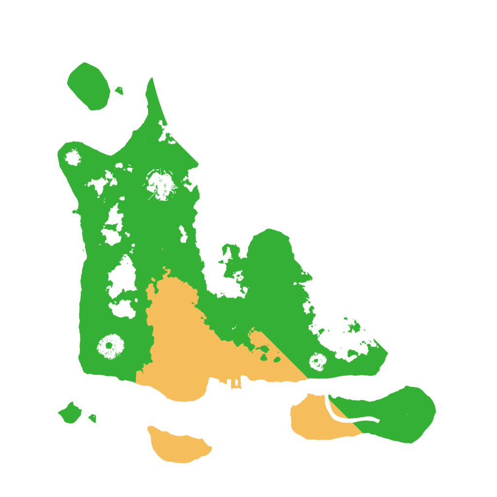 Biome Rust Map: Procedural Map, Size: 3000, Seed: 63452