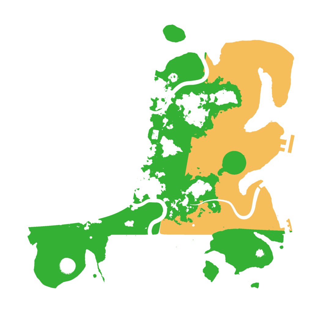 Biome Rust Map: Procedural Map, Size: 3500, Seed: 843133730