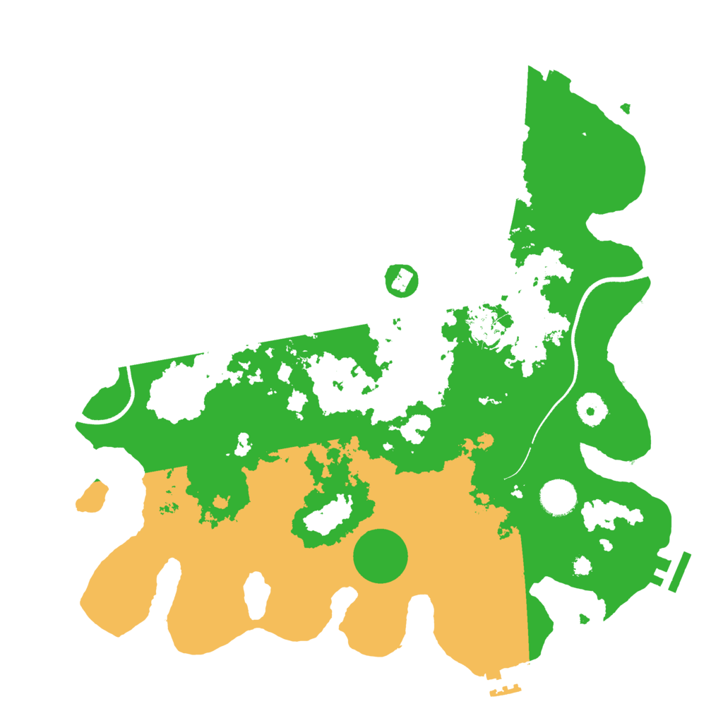 Biome Rust Map: Procedural Map, Size: 3500, Seed: 85497584