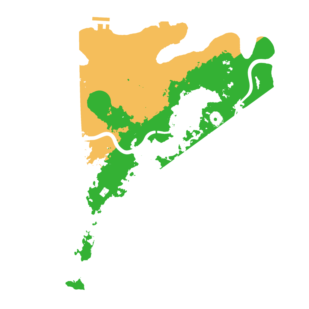 Biome Rust Map: Procedural Map, Size: 3600, Seed: 40987194