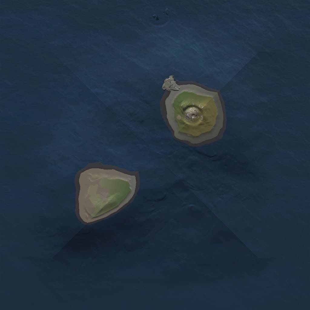 Rust Map: Procedural Map, Size: 1000, Seed: 211309, 3 Monuments