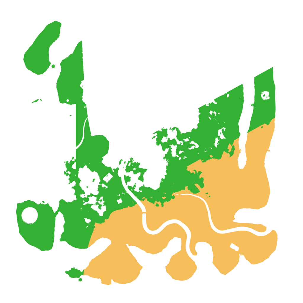Biome Rust Map: Procedural Map, Size: 3500, Seed: 233659166