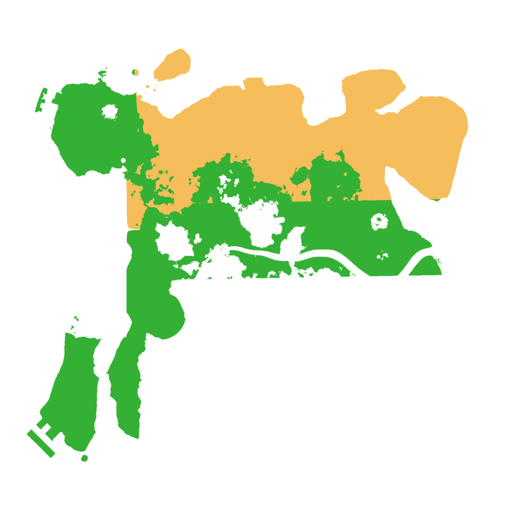 Biome Rust Map: Procedural Map, Size: 3000, Seed: 1428253814