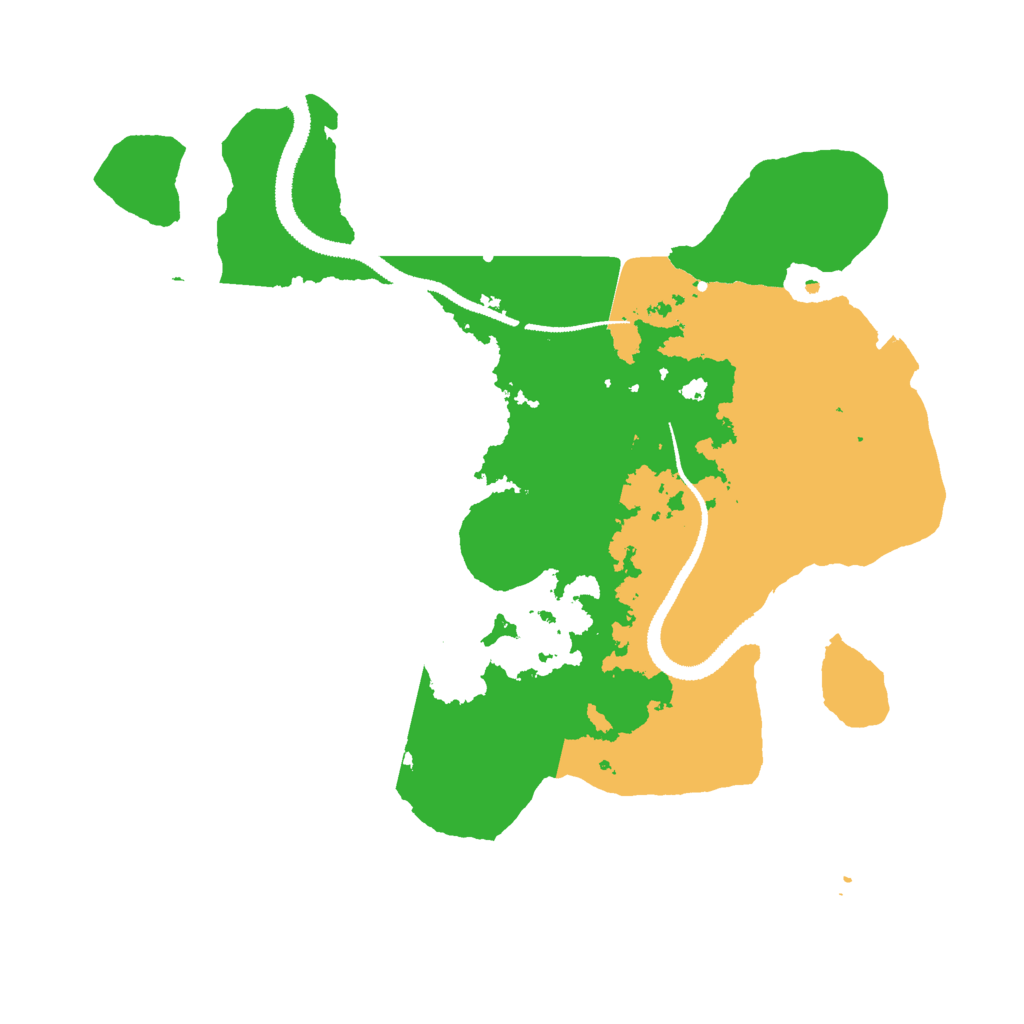 Biome Rust Map: Procedural Map, Size: 2869, Seed: 1000