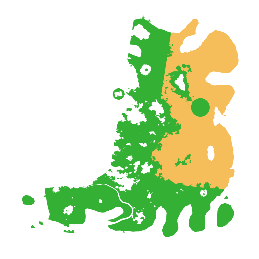 Biome Rust Map: Procedural Map, Size: 3700, Seed: 68131497