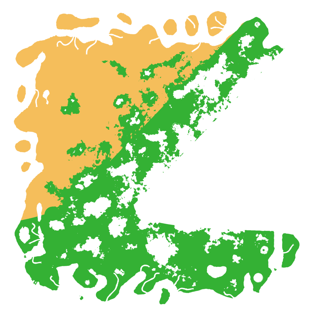 Biome Rust Map: Procedural Map, Size: 6000, Seed: 2038663087