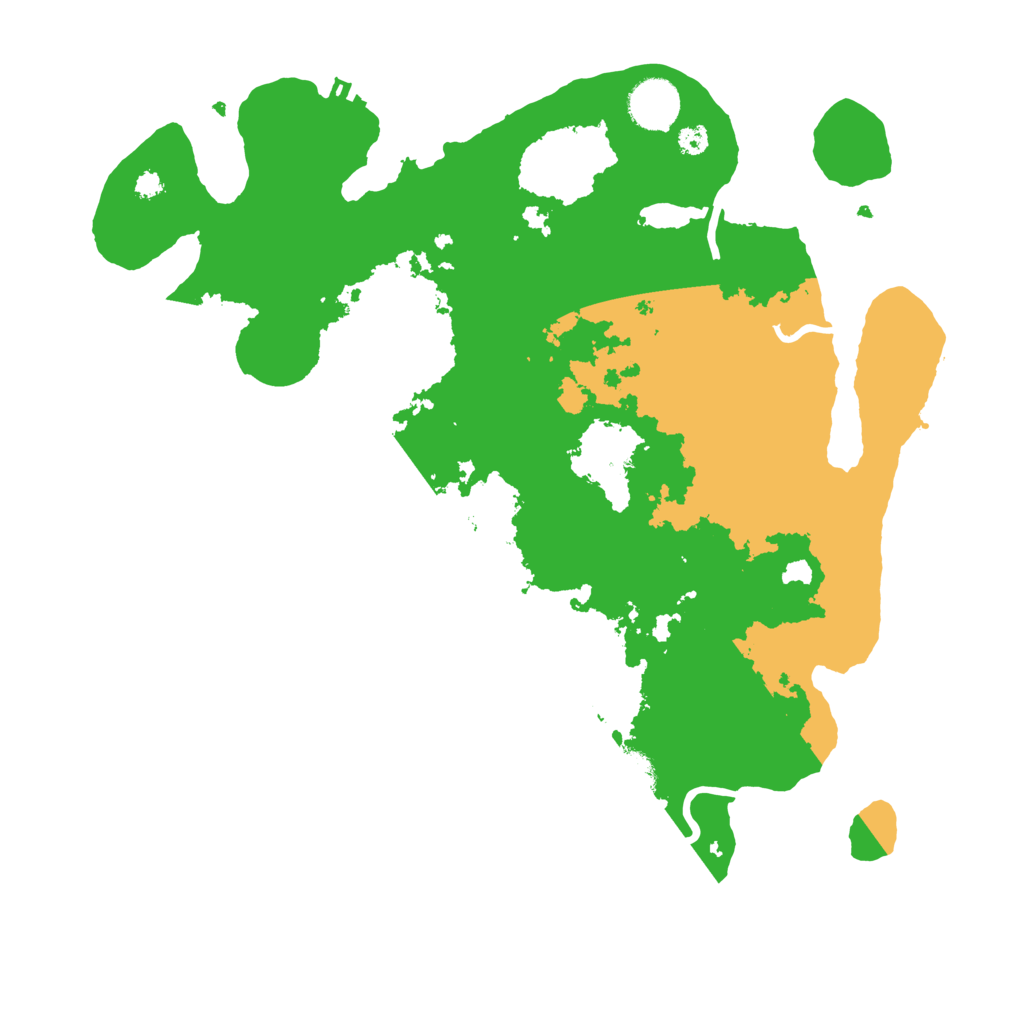 Biome Rust Map: Procedural Map, Size: 3500, Seed: 801718295