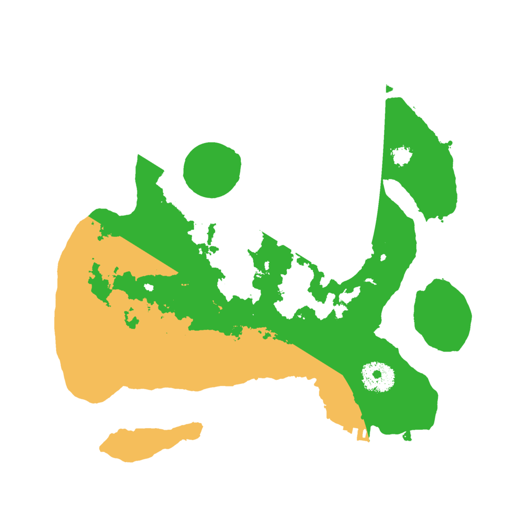 Biome Rust Map: Procedural Map, Size: 2500, Seed: 2035007938