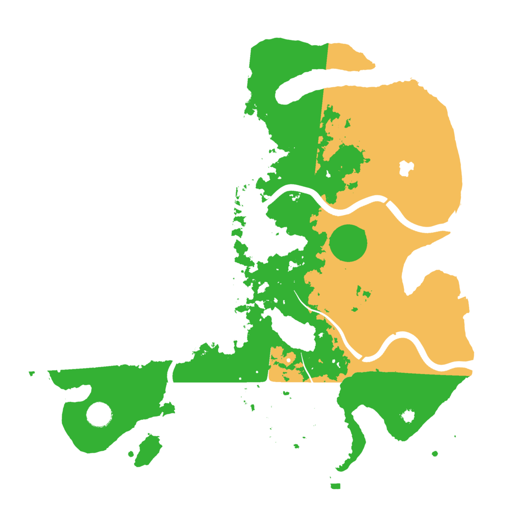 Biome Rust Map: Procedural Map, Size: 3600, Seed: 97222823