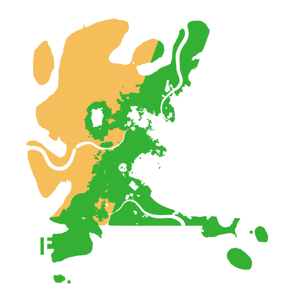Biome Rust Map: Procedural Map, Size: 3500, Seed: 25062023