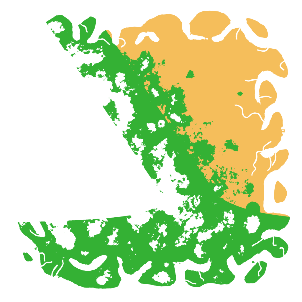 Biome Rust Map: Procedural Map, Size: 6000, Seed: 56520