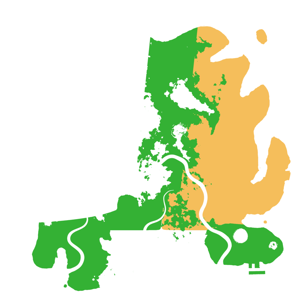 Biome Rust Map: Procedural Map, Size: 3800, Seed: 77486433