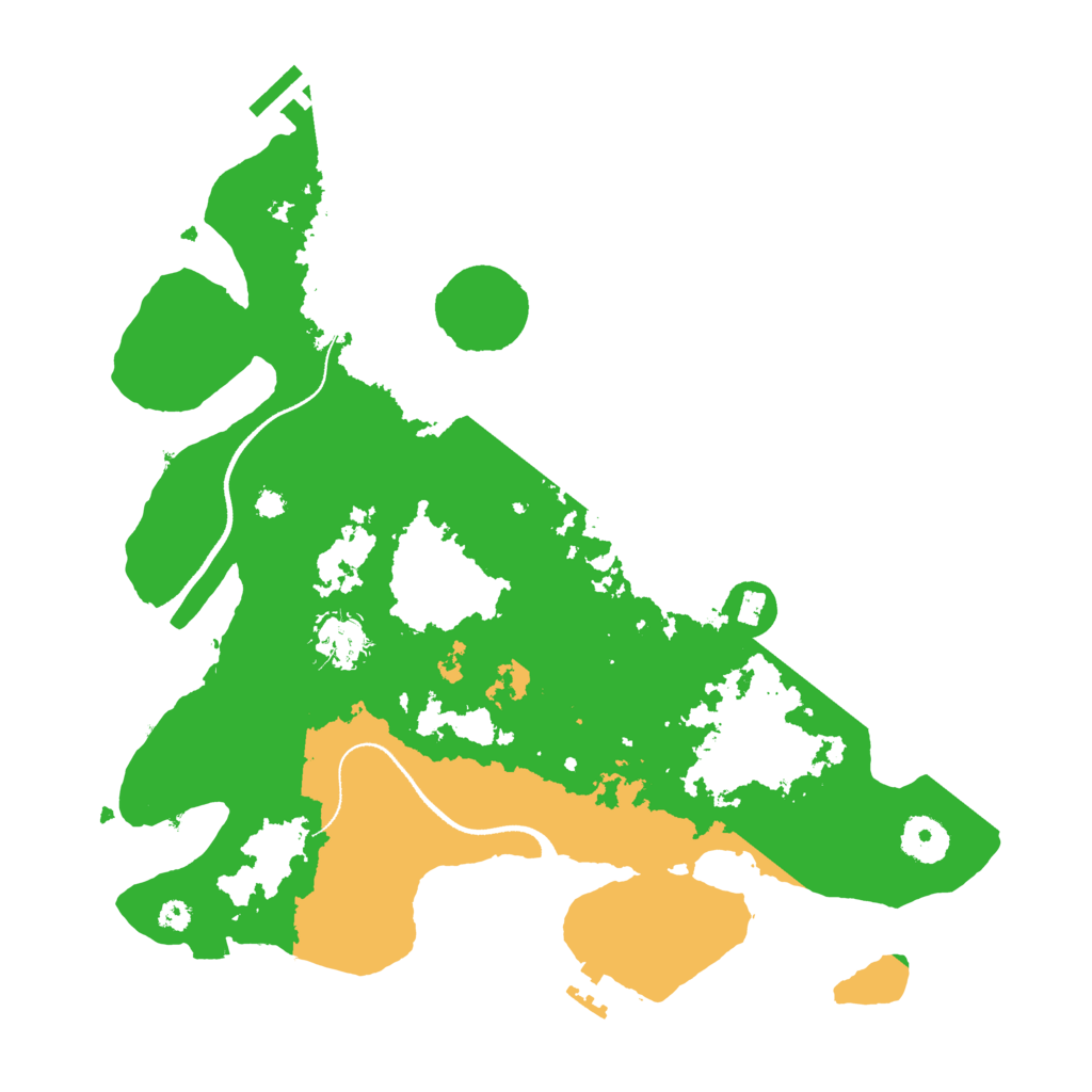 Biome Rust Map: Procedural Map, Size: 3500, Seed: 96817377