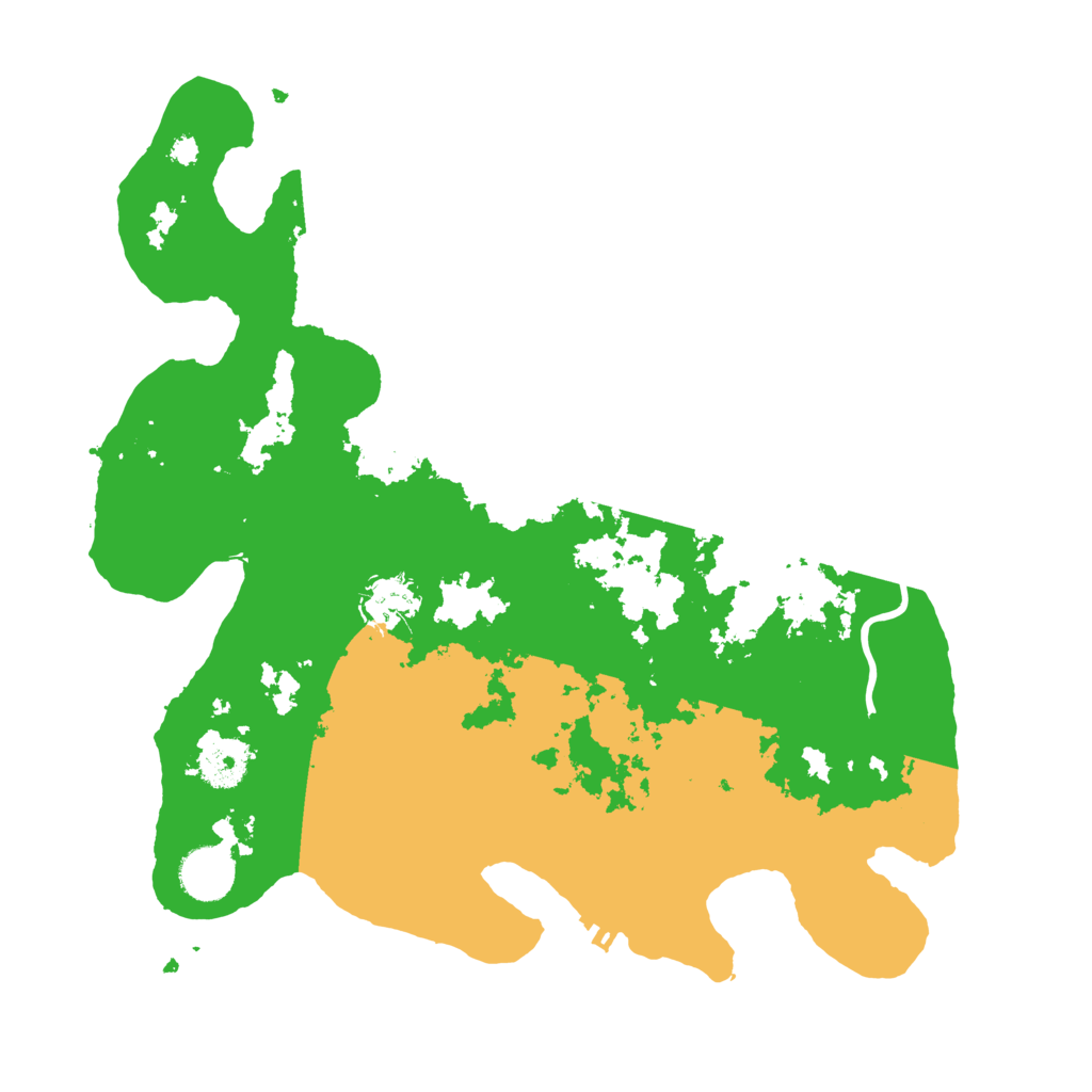 Biome Rust Map: Procedural Map, Size: 3500, Seed: 487485