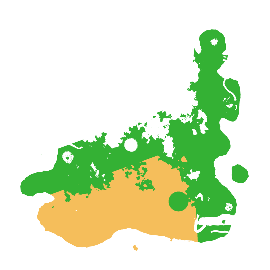 Biome Rust Map: Procedural Map, Size: 3600, Seed: 64534181
