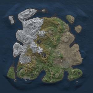 Thumbnail Rust Map: Procedural Map, Size: 3000, Seed: 96642825, 12 Monuments