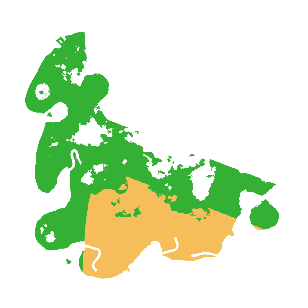 Biome Rust Map: Procedural Map, Size: 3000, Seed: 121202328