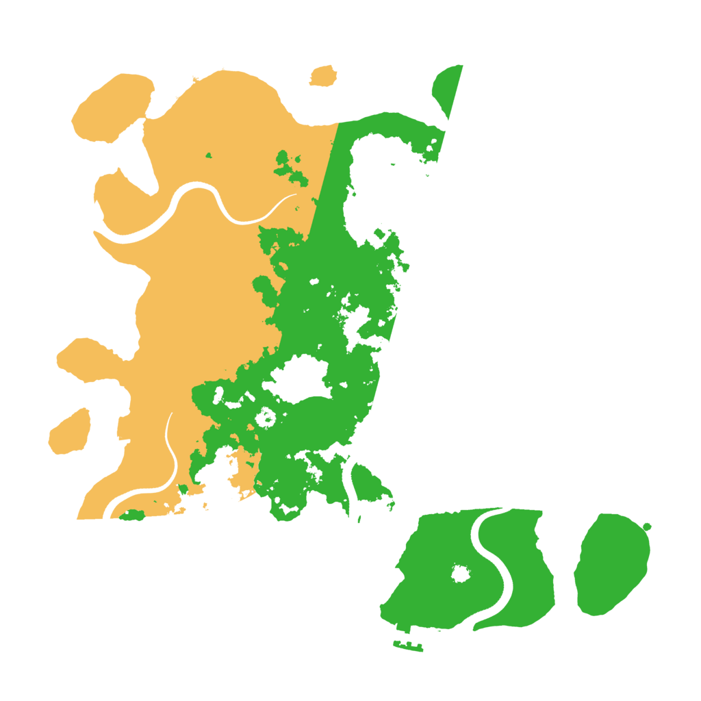 Biome Rust Map: Procedural Map, Size: 3500, Seed: 90369526