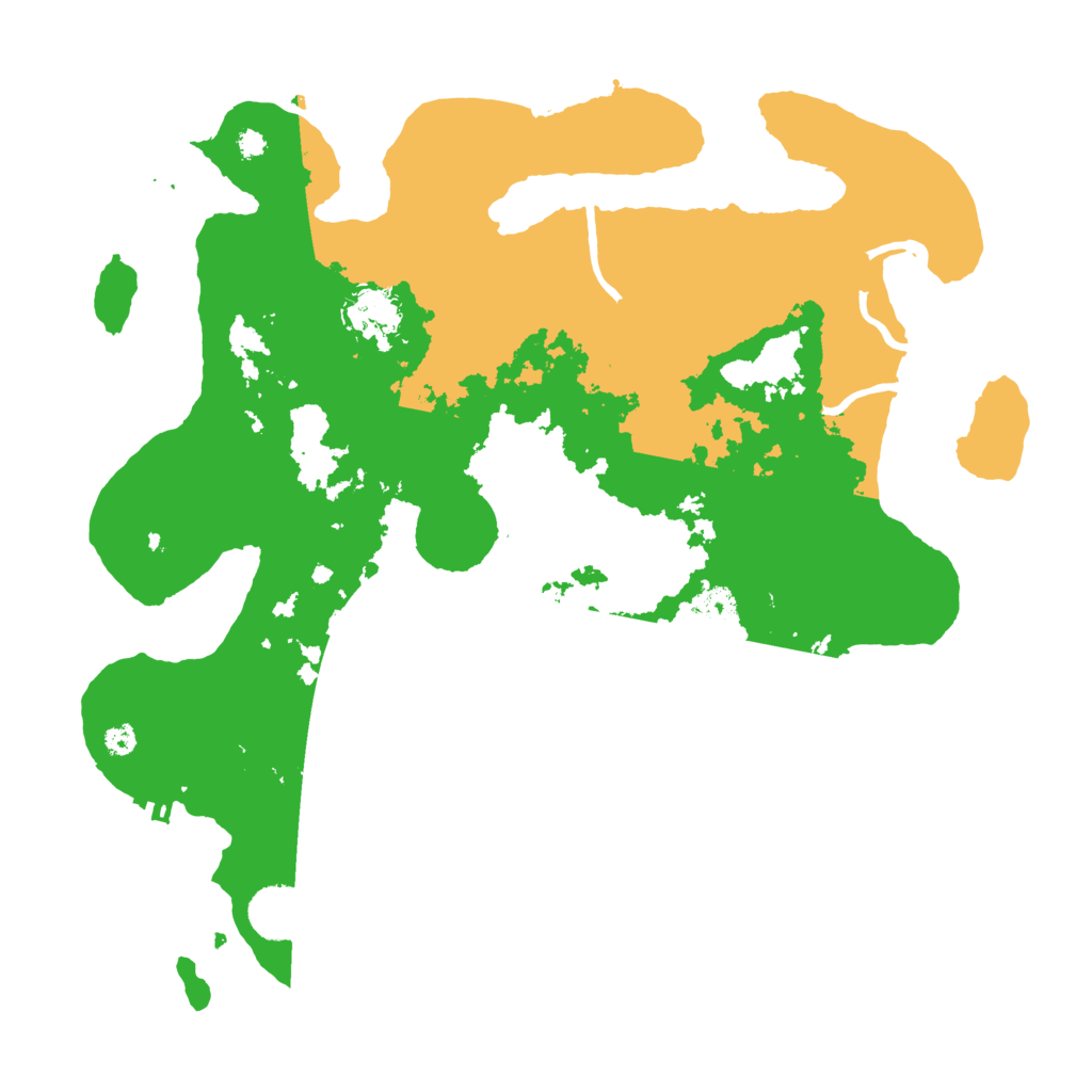 Biome Rust Map: Procedural Map, Size: 3600, Seed: 20945956