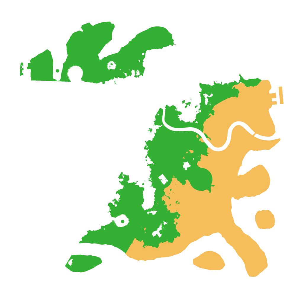 Biome Rust Map: Procedural Map, Size: 3500, Seed: 52716748