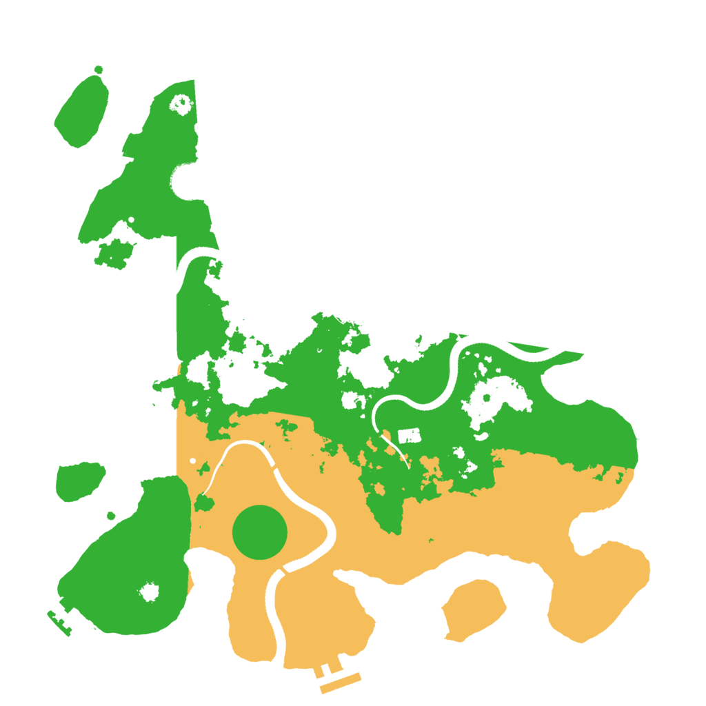 Biome Rust Map: Procedural Map, Size: 3400, Seed: 64394997