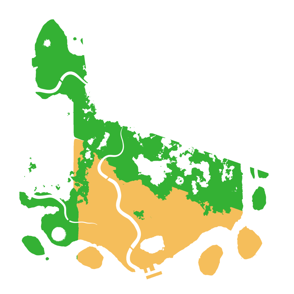Biome Rust Map: Procedural Map, Size: 3650, Seed: 55954281