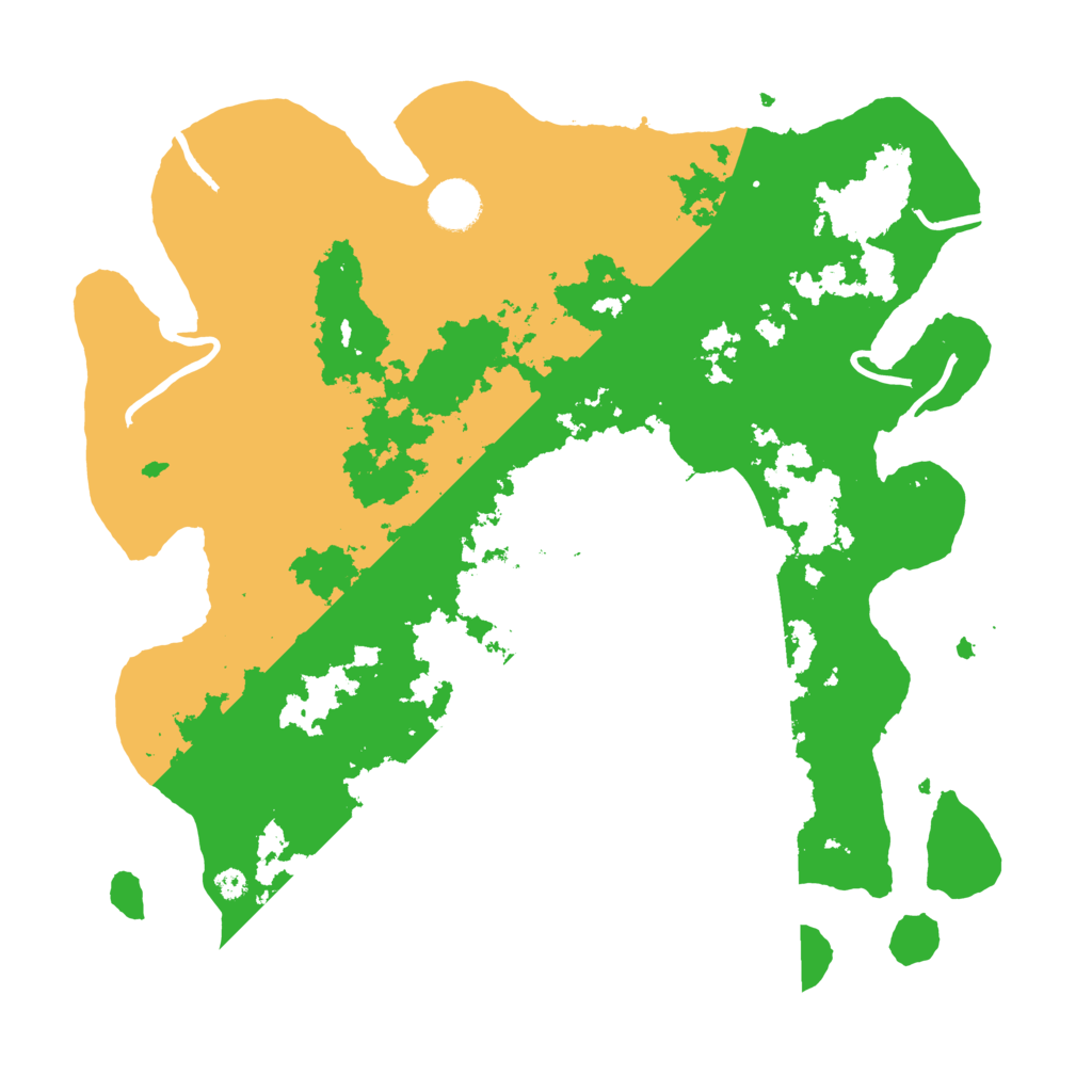 Biome Rust Map: Procedural Map, Size: 3700, Seed: 88277083