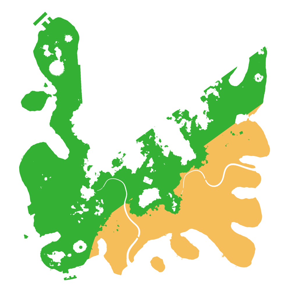Biome Rust Map: Procedural Map, Size: 3550, Seed: 38661737