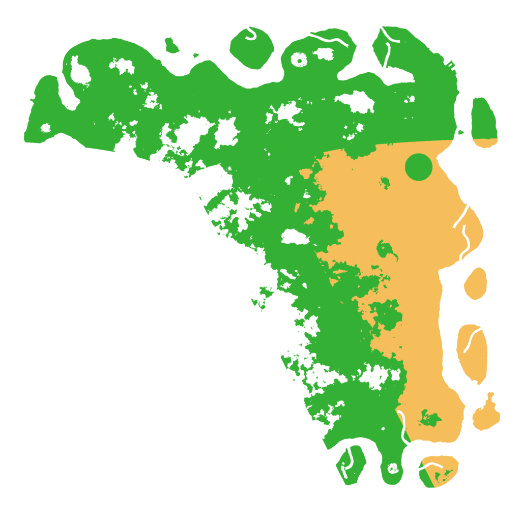 Biome Rust Map: Procedural Map, Size: 5000, Seed: 2396420