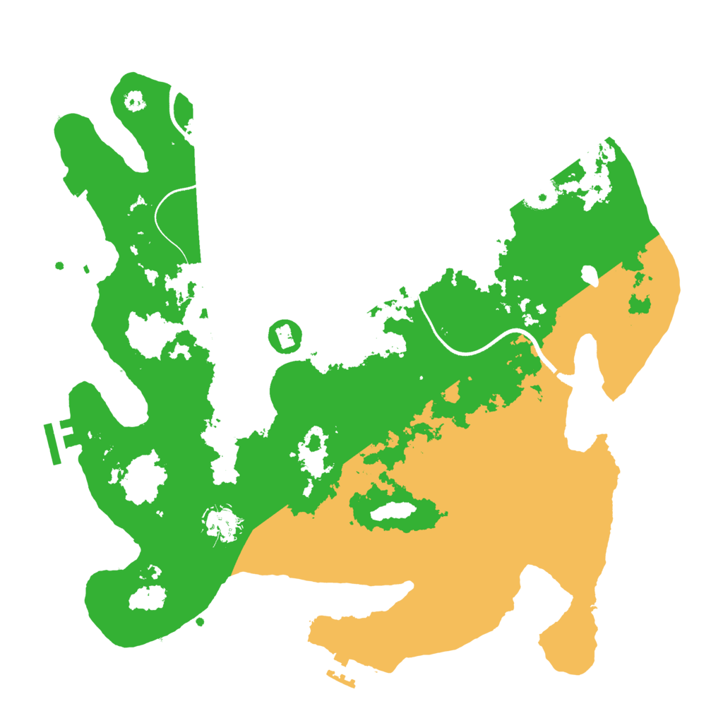 Biome Rust Map: Procedural Map, Size: 3500, Seed: 37958762