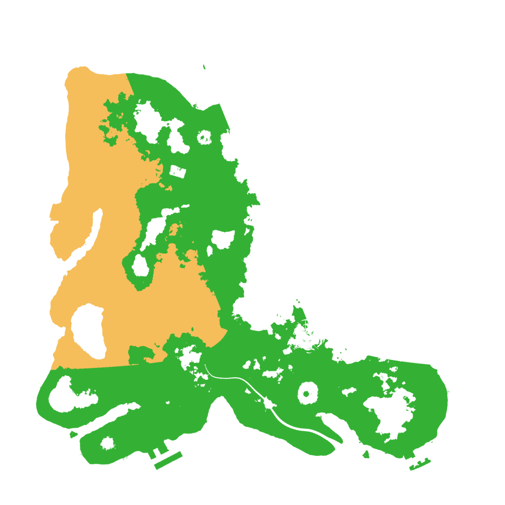 Biome Rust Map: Procedural Map, Size: 3450, Seed: 78212757
