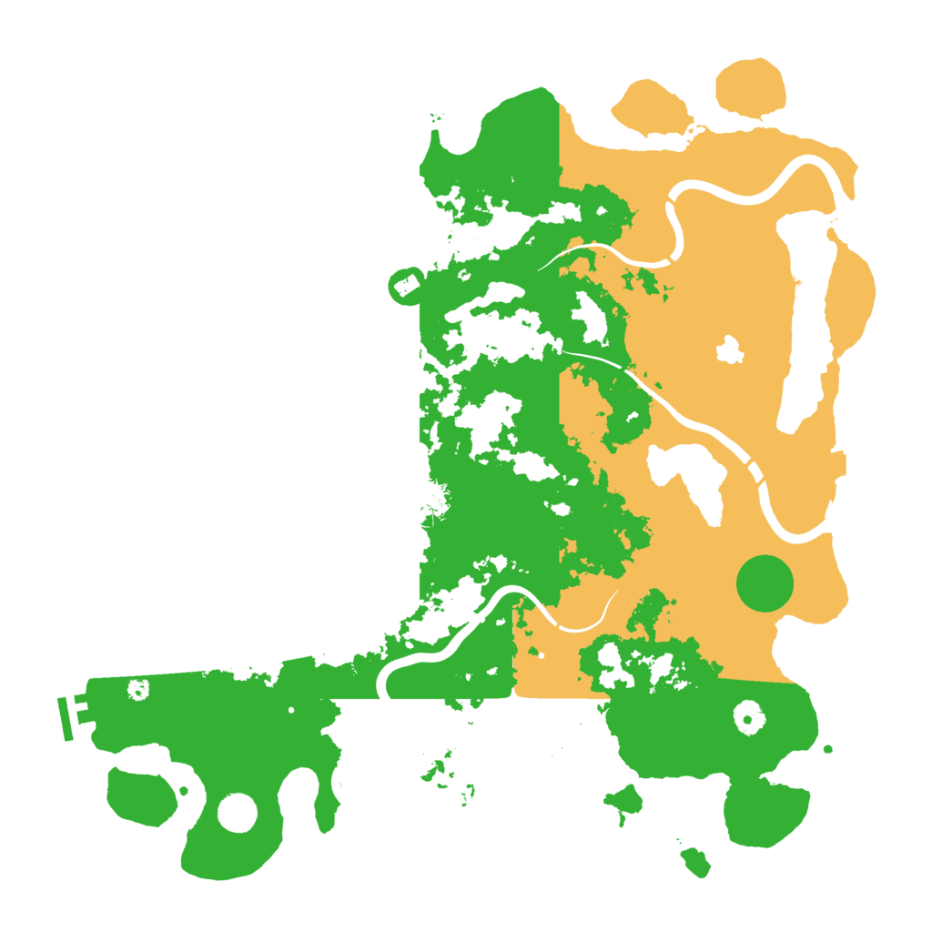 Biome Rust Map: Procedural Map, Size: 4300, Seed: 163604