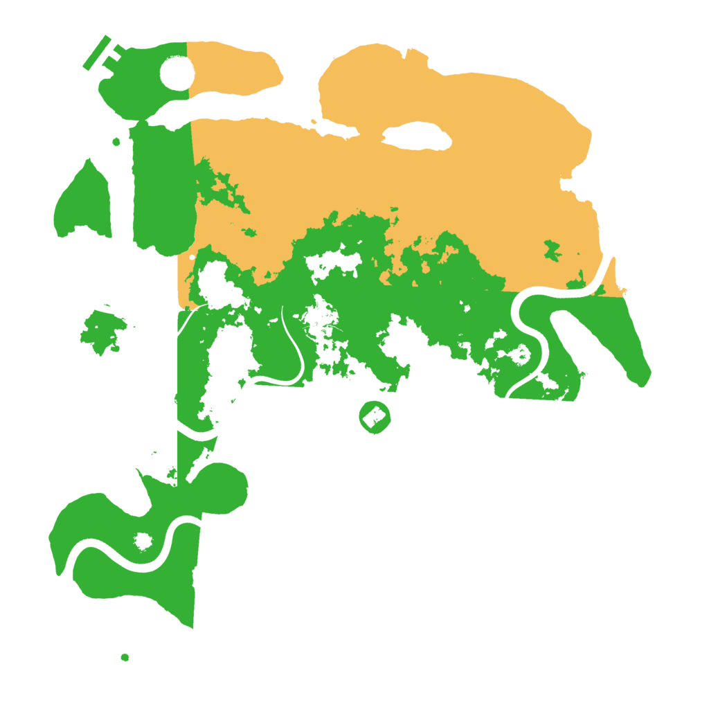 Biome Rust Map: Procedural Map, Size: 3650, Seed: 73890527